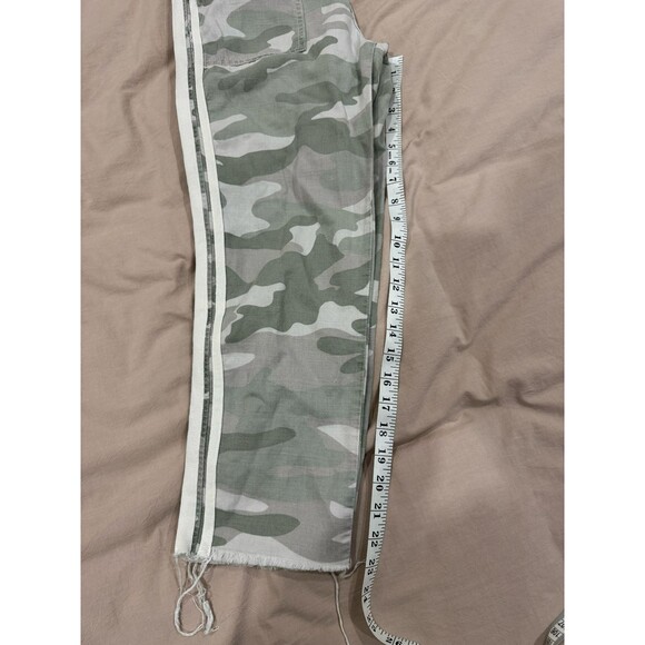 Mother Womens Size 27 The Shaker Chop Crop Fray Pants Desert Print Camo Mid Rise - Picture 7 of 9